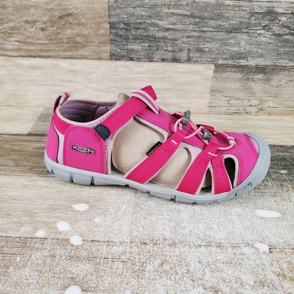 KEEN Seacamp II CNX Youth Sandals Sz 6 Lace-Lock Bungee Round Toe